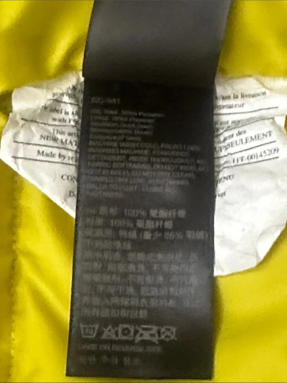 Marmot Men’s Large Gray and Yellow Puffy Down Vest. 700-fill.